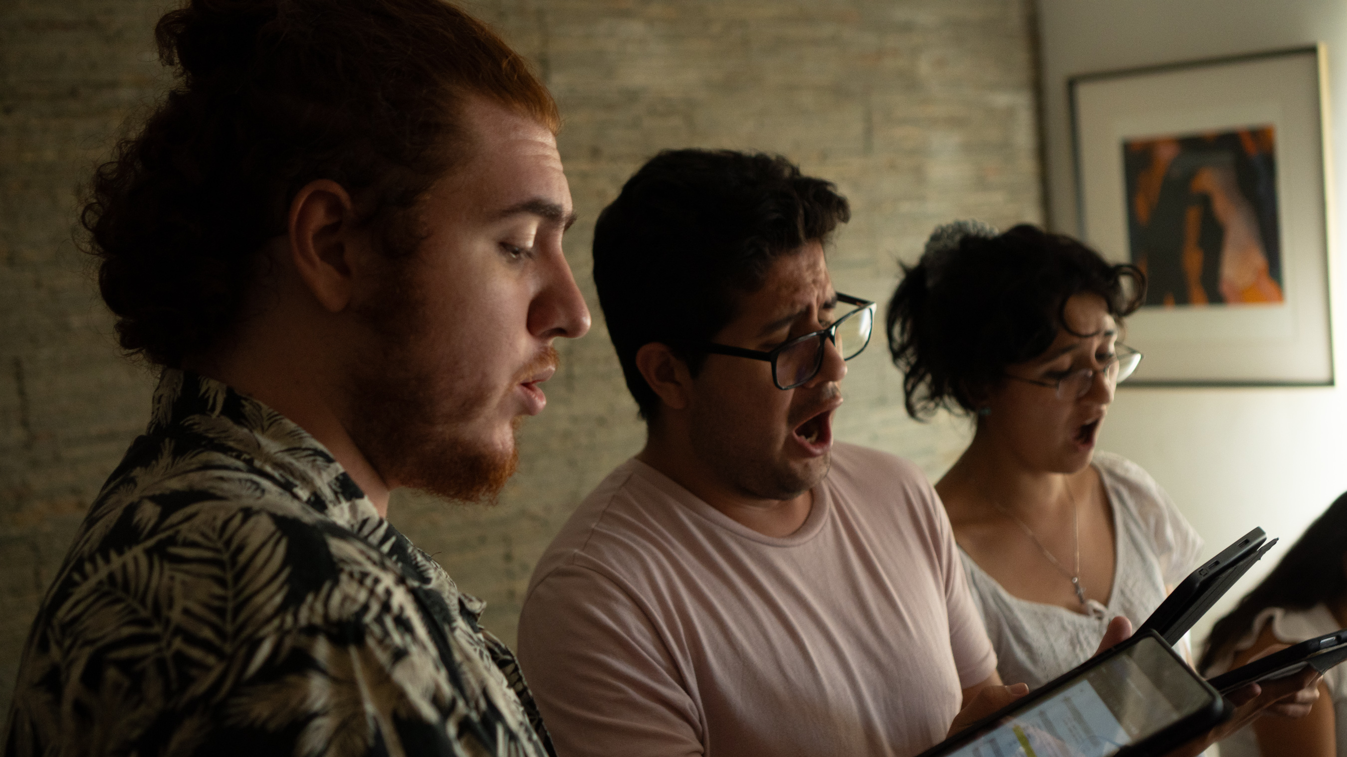 Ensayo informal de cantantes